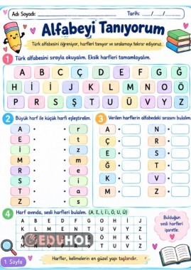 2. Sınıf Alfabe etkinliği