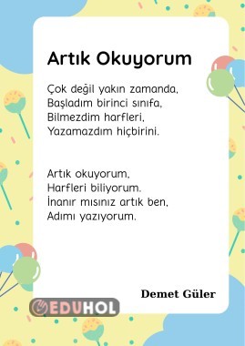 Artık okuyorum şiiri