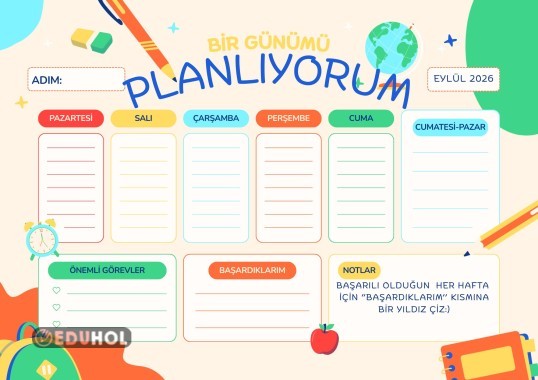 BİR GÜNÜMÜ PLANLIYORUM