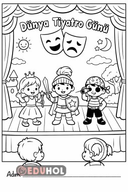 Dünya Tiyatrolar günü boyama