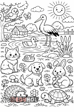 hayat bilgisi hayvanlar boyama