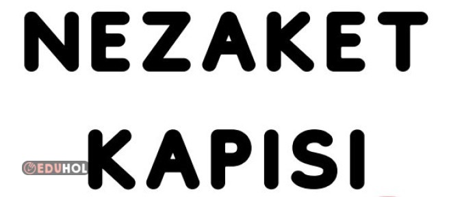 HAYAT BİLGİSİ İLETİŞİM VAR SORUN YOK KONUSUYLA ALAKALI BİR KAPI SÜSÜ... NEZAKET İFADELERİ