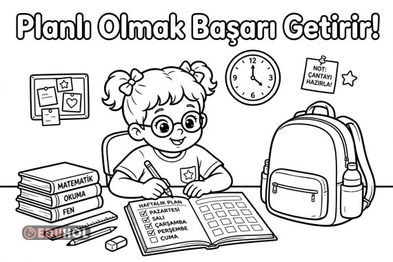 Planlı olmak boyama