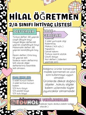 İhtiyaç Listesi