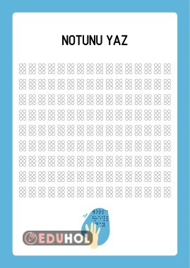 Braille alfabesi ile dileğini yazma