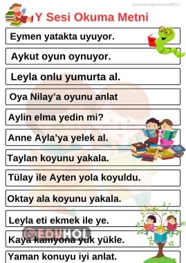 Y Sesi Okuma Metni · Eduhol - Etkinlik İndir Oyun Oyna Test Çöz Video İzle