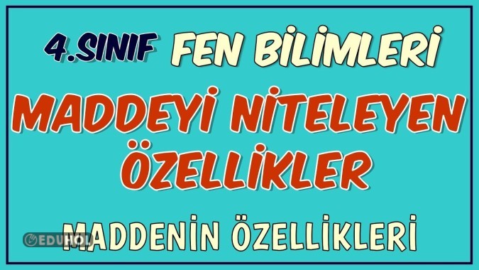 Maddenin Özellikleri Tekrar 🫠