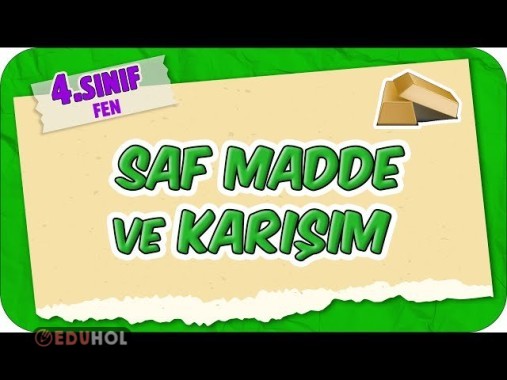Saf Madde Ve Karışım Konusunu İyice Pekiştirelim 🫠
