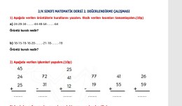 Matematik dersi için süreci değerlendirebileceğiniz hazırladığım güzel sorulardır.