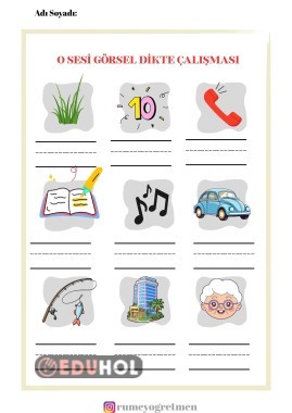O SESİ GÖRSEL DİKTE ÇALIŞMASI