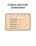 11. HAFTA TÜRKÇE DEFTER NOTU YAPIŞTIRMA