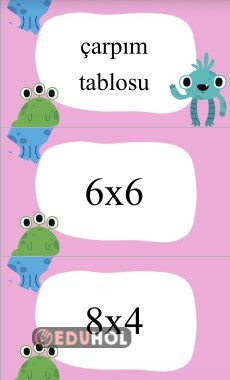 ÇARPIM TABLOSU OYUNU