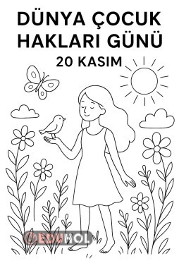 DÜNYA ÇOCUK HAKLARI GÜNÜ BOYAMA SAYFASI