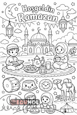 HOŞGELDİN RAMAZAN BOYAMA ETKİNLİĞİ