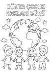 DÜNYA ÇOCUK HAKLARI GÜNÜ BOYAMA SAYFASI