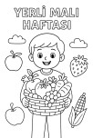 YERLİ MALI HAFTASI BOYAMA GÖRSELİ