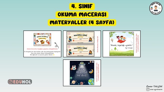 4. SINIF OKUMA MACERASI KUTU MATERYALLERİ (4 SAYFA)