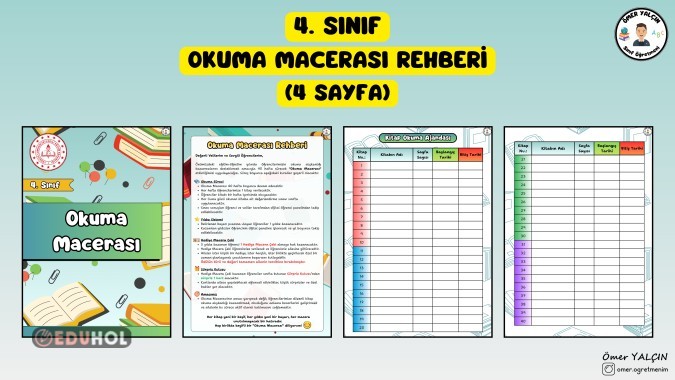 4. SINIF OKUMA MACERASI REHBERİ (4 SAYFA)
