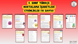 2. SINIF TÜRKÇE NOKTALAMA İŞARETLERİ ETKİNLİKLER (10 SAYFA)