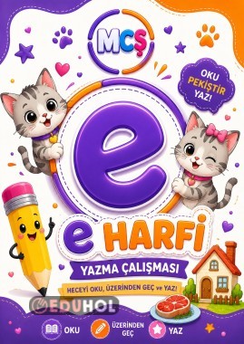 e sesi yazıyorum