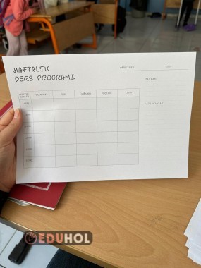 Haftalık Ders Programı
