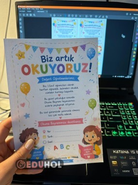 Okuma Bayramı Davetiyesi-Öğretmen-A5
