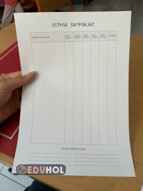 Ritmik Sayma Kontrol Listesi