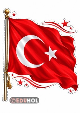 Dalgalanan  Türk Bayrağı