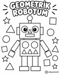GEOMETRİK ŞEKİLLERLE  ROBOT.