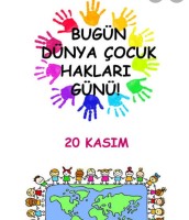 Dünya cocuklar günü 20 kasım bugün için etkinlik yapmak isteyenler için