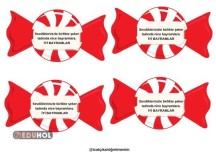 İYİ BAYRAMLAR YAZILI ŞEKER ŞABLONLARI 9 SAYFA