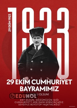 29 Ekim kapı afişi