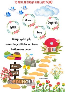 10 Aralık Dünya İnsan Hakları Günü Afişi Çalışması