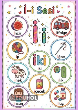 İ-i Sesi Pano ve defter için poster