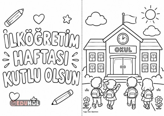 İlköğretim Haftası Boyama Çalışması