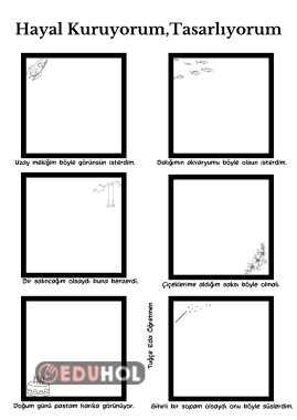 Serbest Etkinlikler-Hayal Kuruyorum Tasarlıyorum