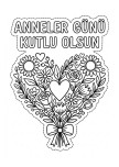 Anneler Günü Boyama Sayfaları