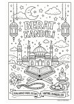 BERAT KANDİLİ Boyama Sayfası