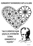 Cumhuriyat Bayramı Mandala Boyama