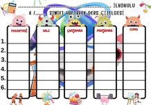 4. SINIF DERS PROGRAMI -BOŞ