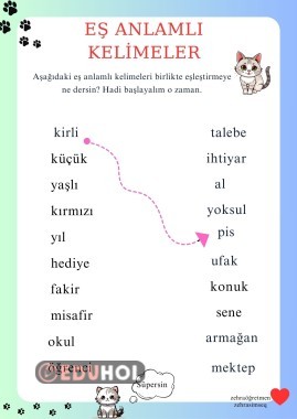 Eş anlamlı kelimeler