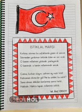 İstiklal Marşı ( defter etkinliği )