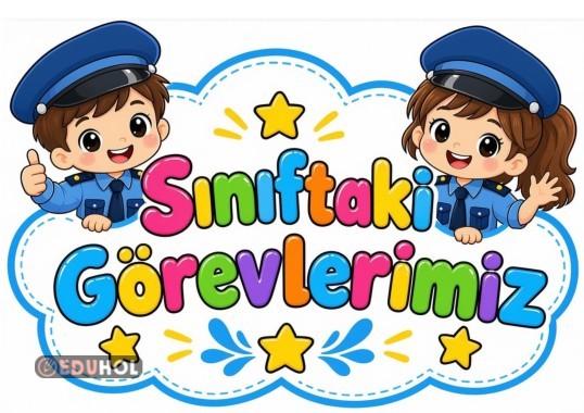 sınıftaki görevlerimiz kartları