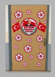 CUMHURİYET BAYRAMI kAPI SÜSLEME ŞABLONU