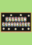 Yaşasın Cumhuriyet pano yazısı boyama şablonu