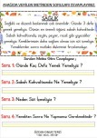 1. Sınıf Okuduğunu Anlama Etkinlikleri 1