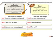 1. Sınıf  Okuduğunu Anlama Etkinlikleri