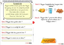 1. Sınıf okuduğunu anlama-yazma ve çizme etkinlikleri