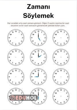 4 sınıf matematik saatleri okuyup yazmak