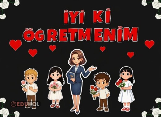 ÖĞRETMENLER GÜNÜ  PAN GÖRSELLERİ KIRMIZI